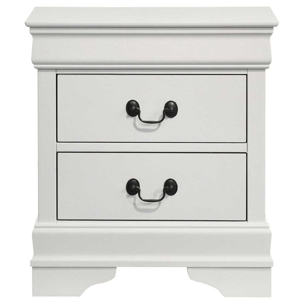 2 Drawer Nightstand - White