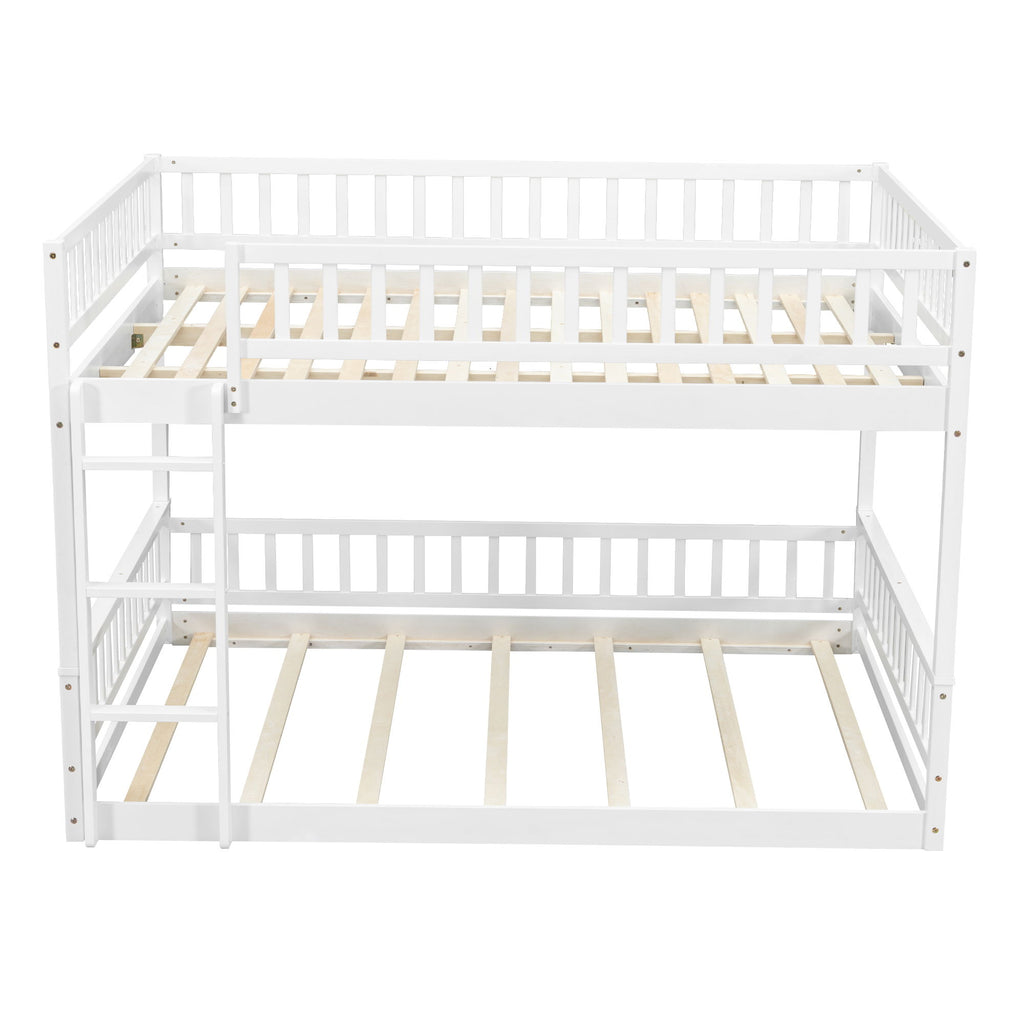 Bunk Bed With Ladder And Guardrails