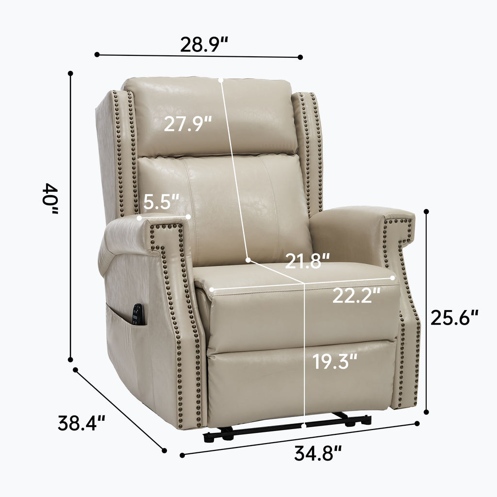 Manual Recliner Chair With Heavy Duty Motion Mechanism, 8 Vibrating Nodes And 3 Massage Modes For Living Room