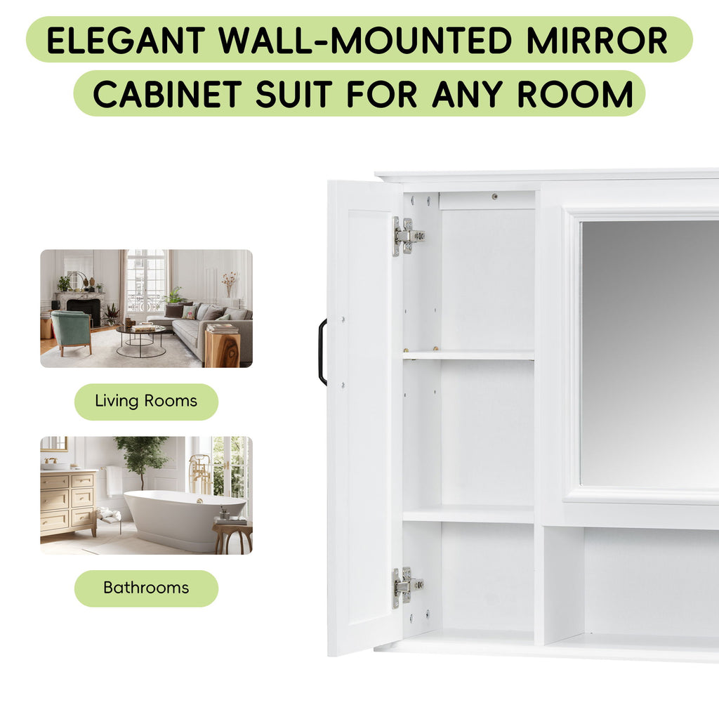 Modern Wall Mounted Medicine Cabinet With Mirror