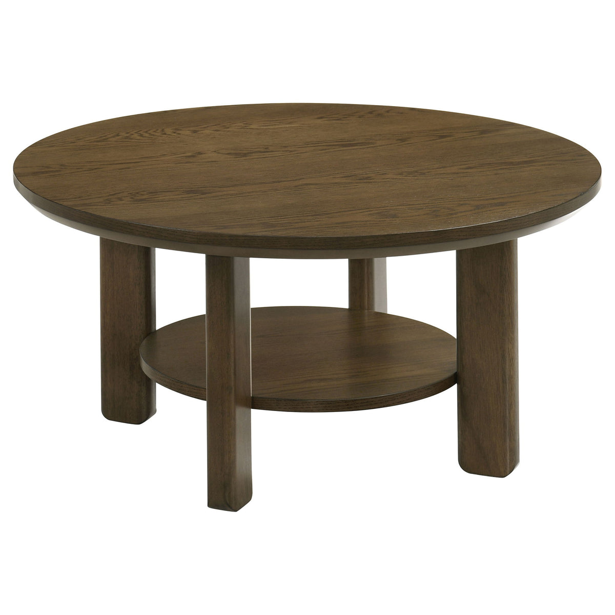 Crispin - Round Table With Lower Shelf
