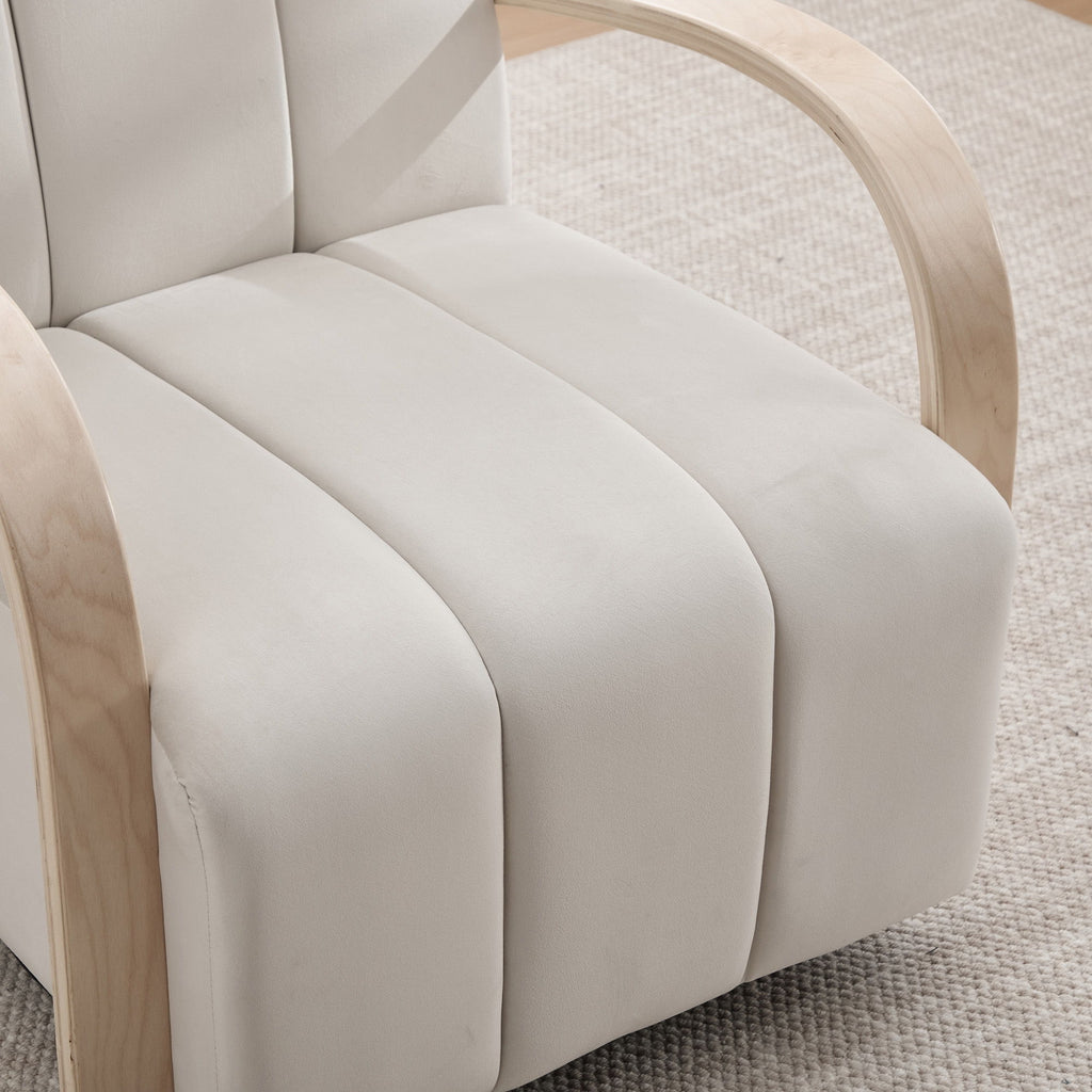 360° Swivel Accent Chair With Armrests