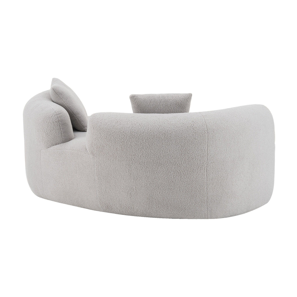 Modern Curved Loveseat