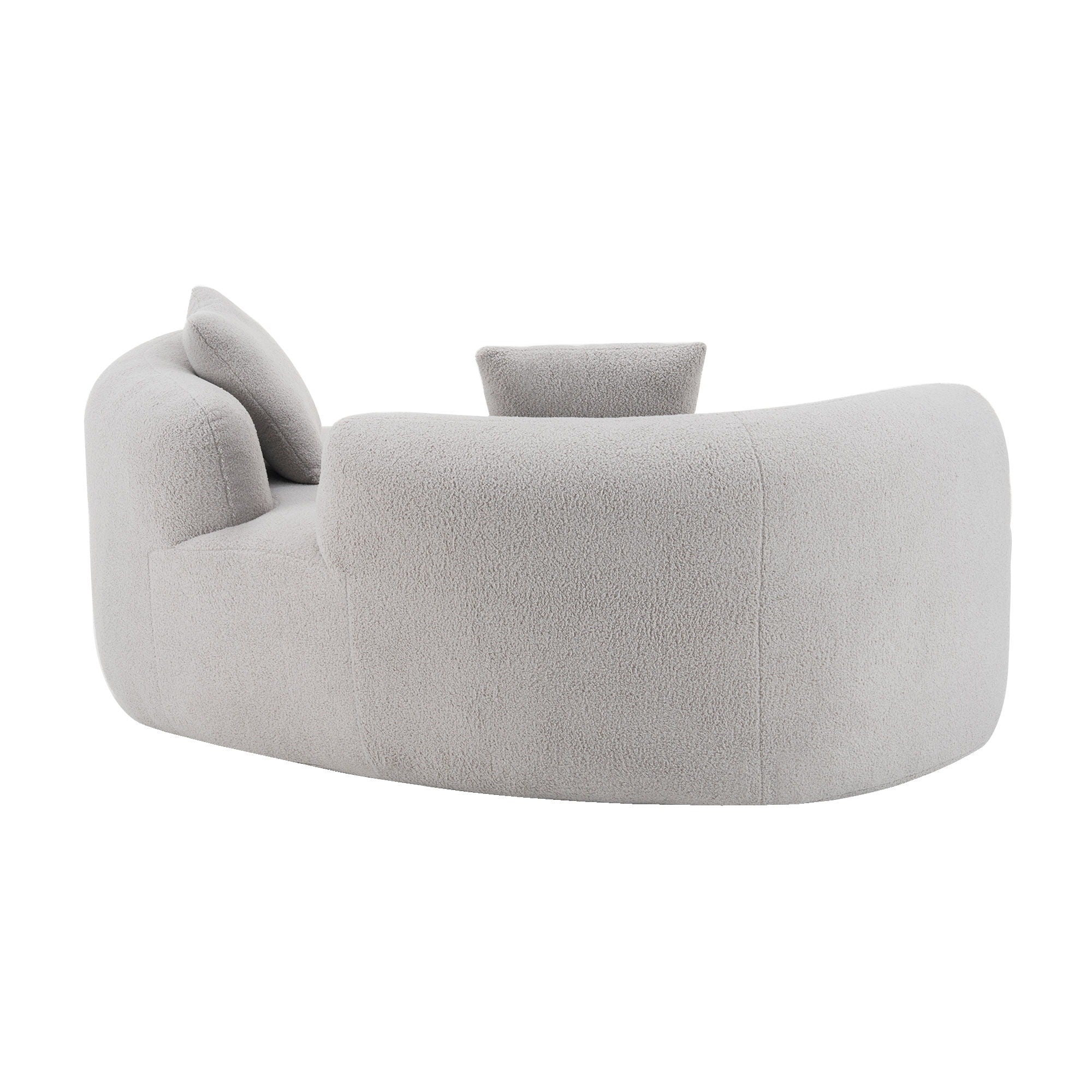 Modern Curved Loveseat