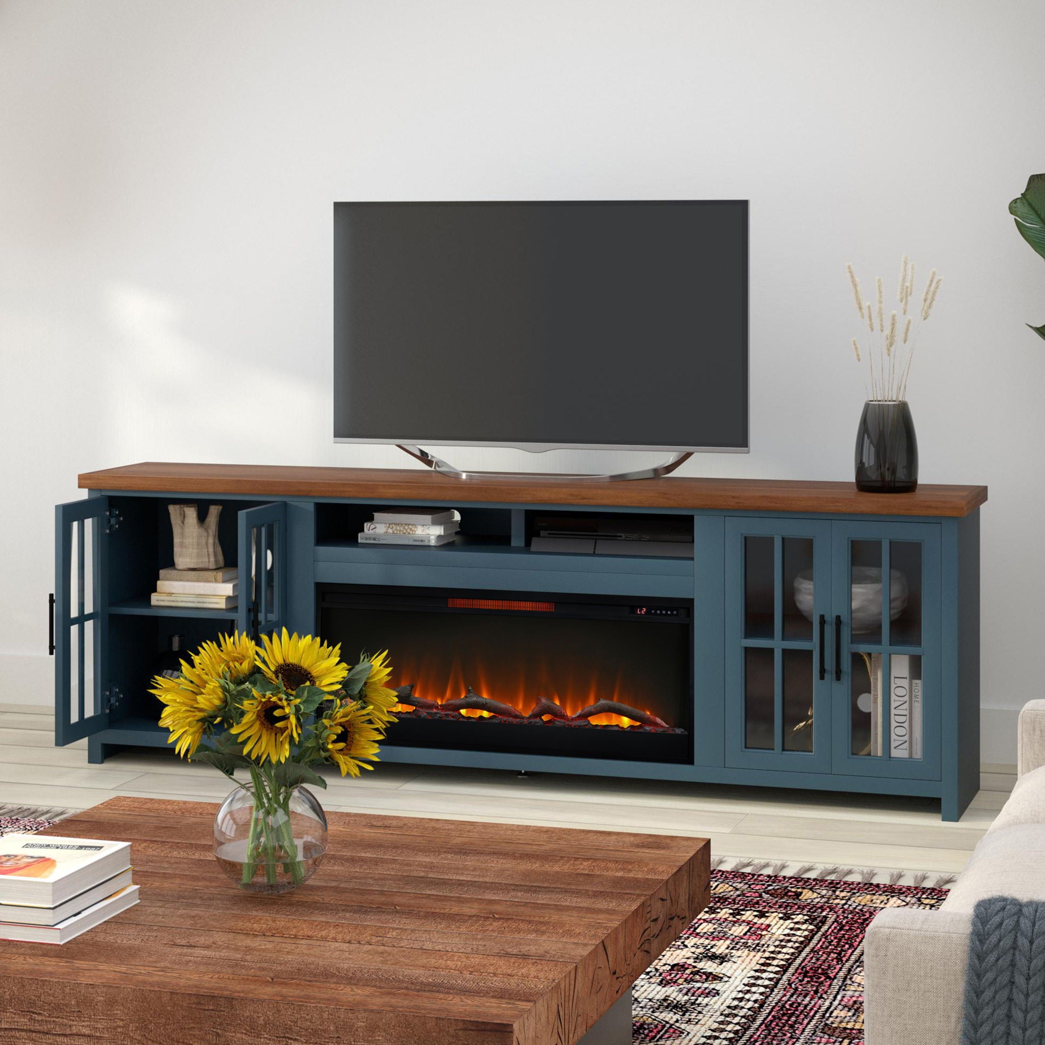 Nantucket - Fireplace TV Stand Console