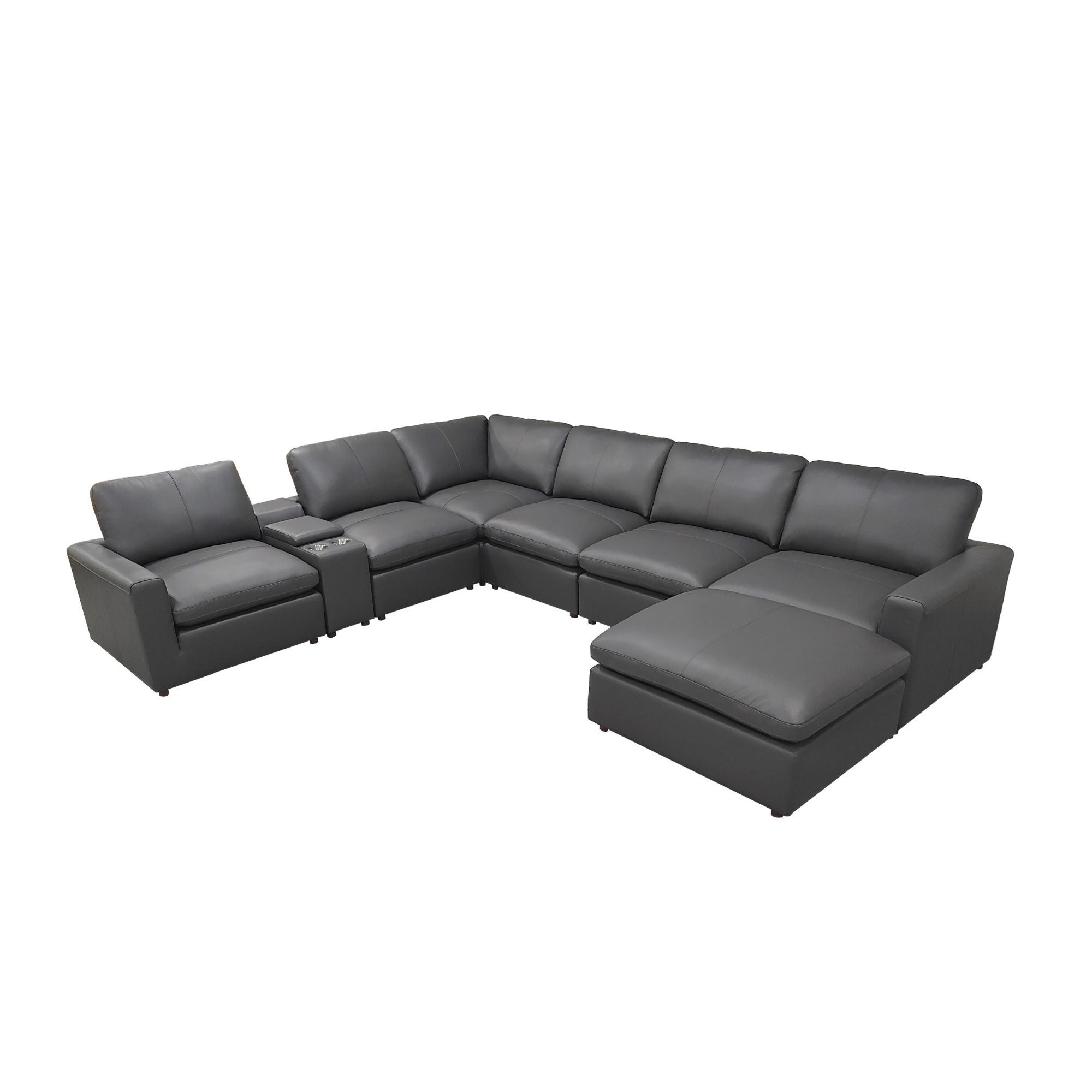 Large Seating Modular Upholstered Sectional