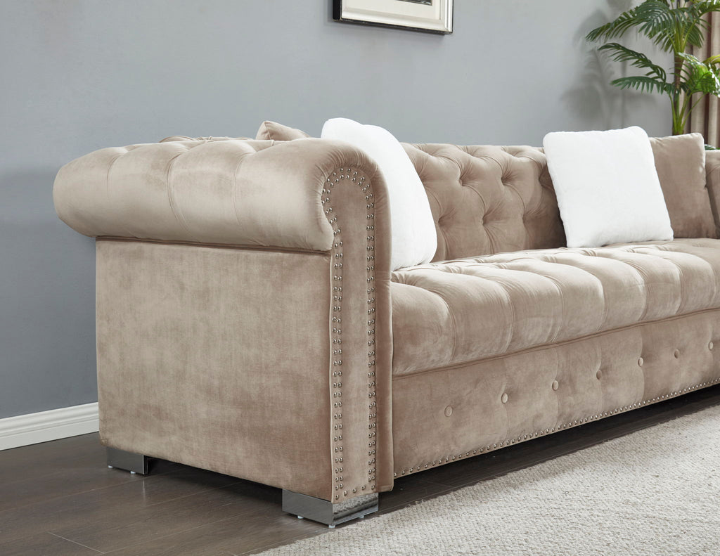 4 Seater Oversized L Shaped Reversible Sectional Sofa