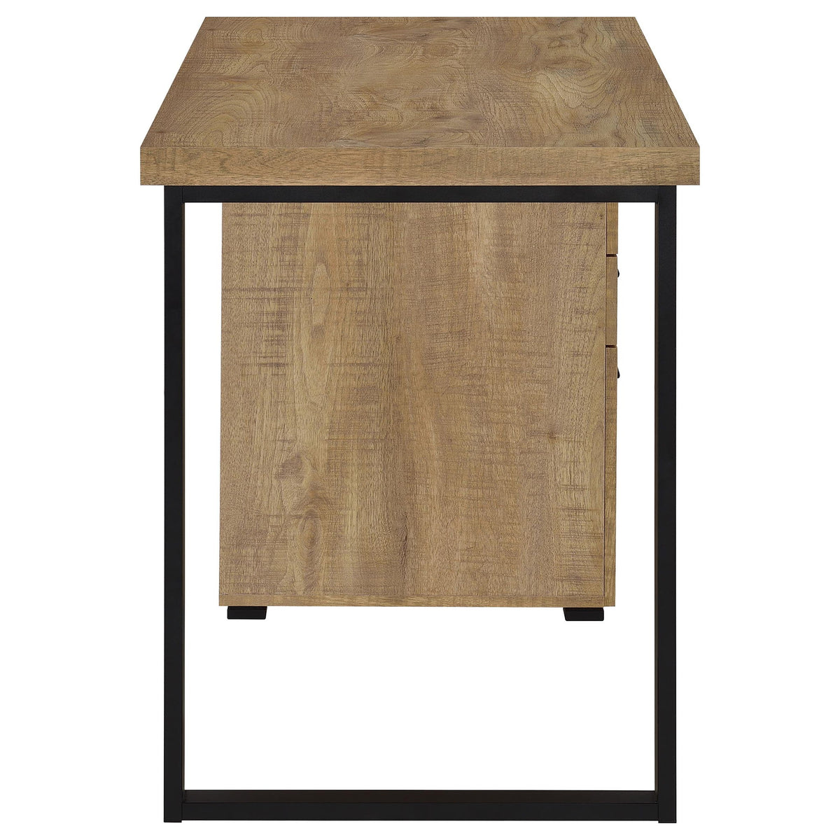 Trowbridge - 3 Drawer Office Desk - Mango Color