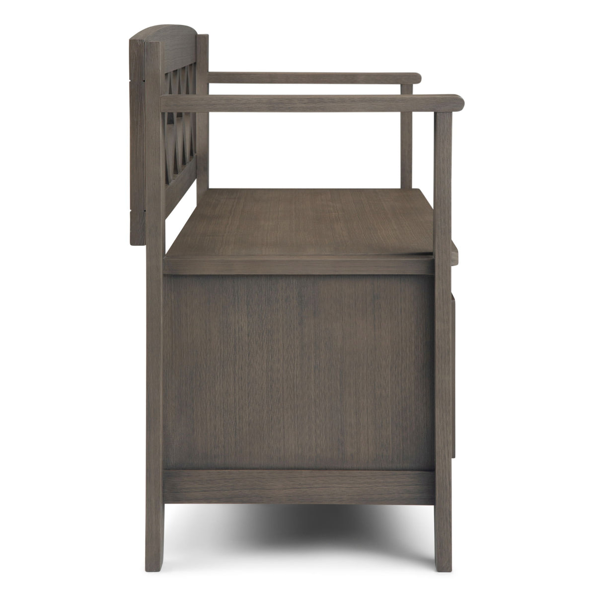 Amherst - Entryway Storage Bench - Dark Brown