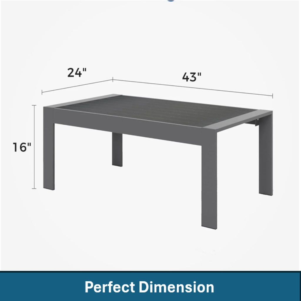 Outdoor Patio Set All-Weather With Thick Cushions