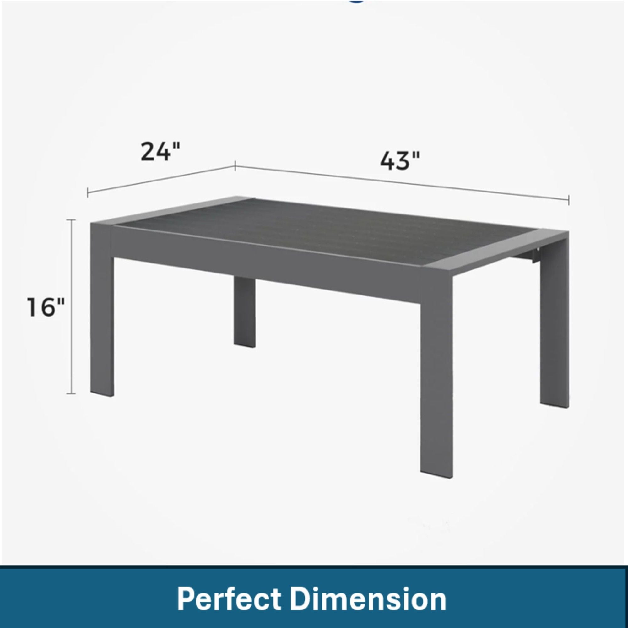 Outdoor Patio Set All-Weather With Thick Cushions