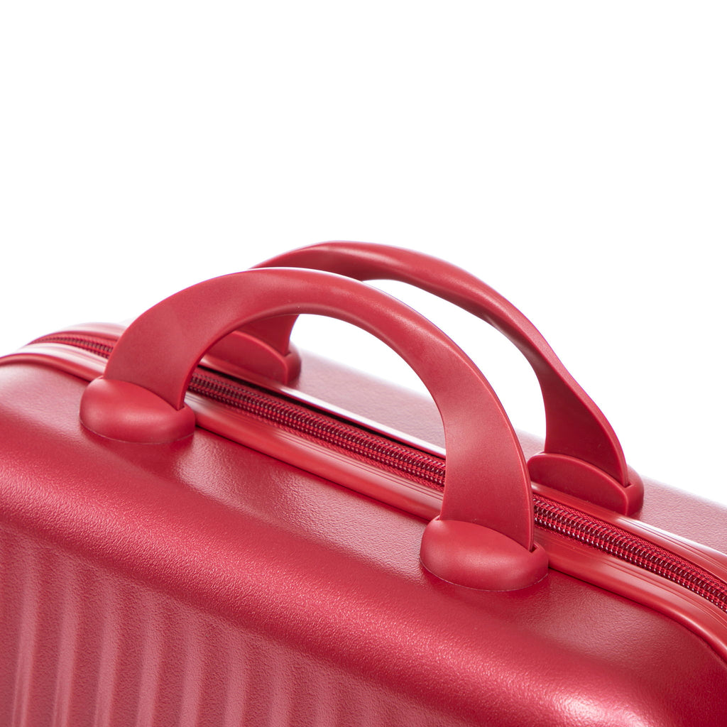 Luggage Set With Cosmetic Case, Combination Lock, Front Opening Design