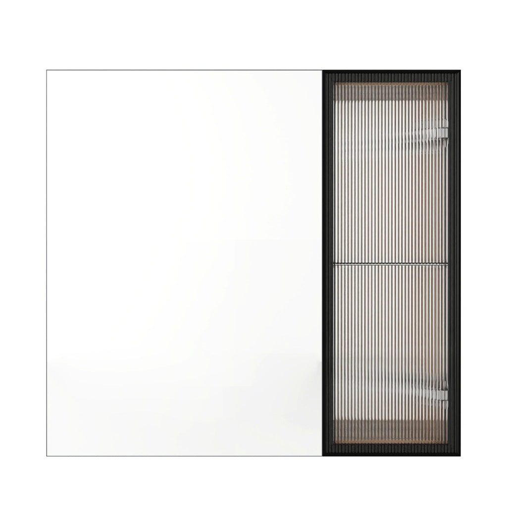 Wall Mounted Bathroom Cabinet & Adjustable Shelves - Imitative Oak