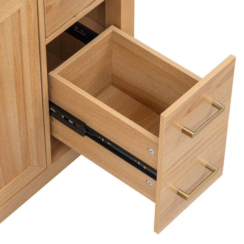 Bathroom Vanity & Sink, Soft Close Doors & Drawers - Wood