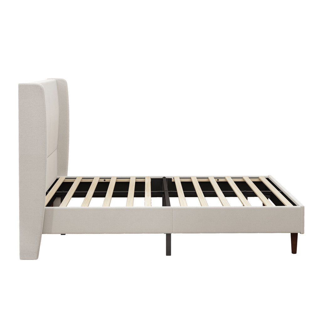 Upholstered Bed & High Headboard Design