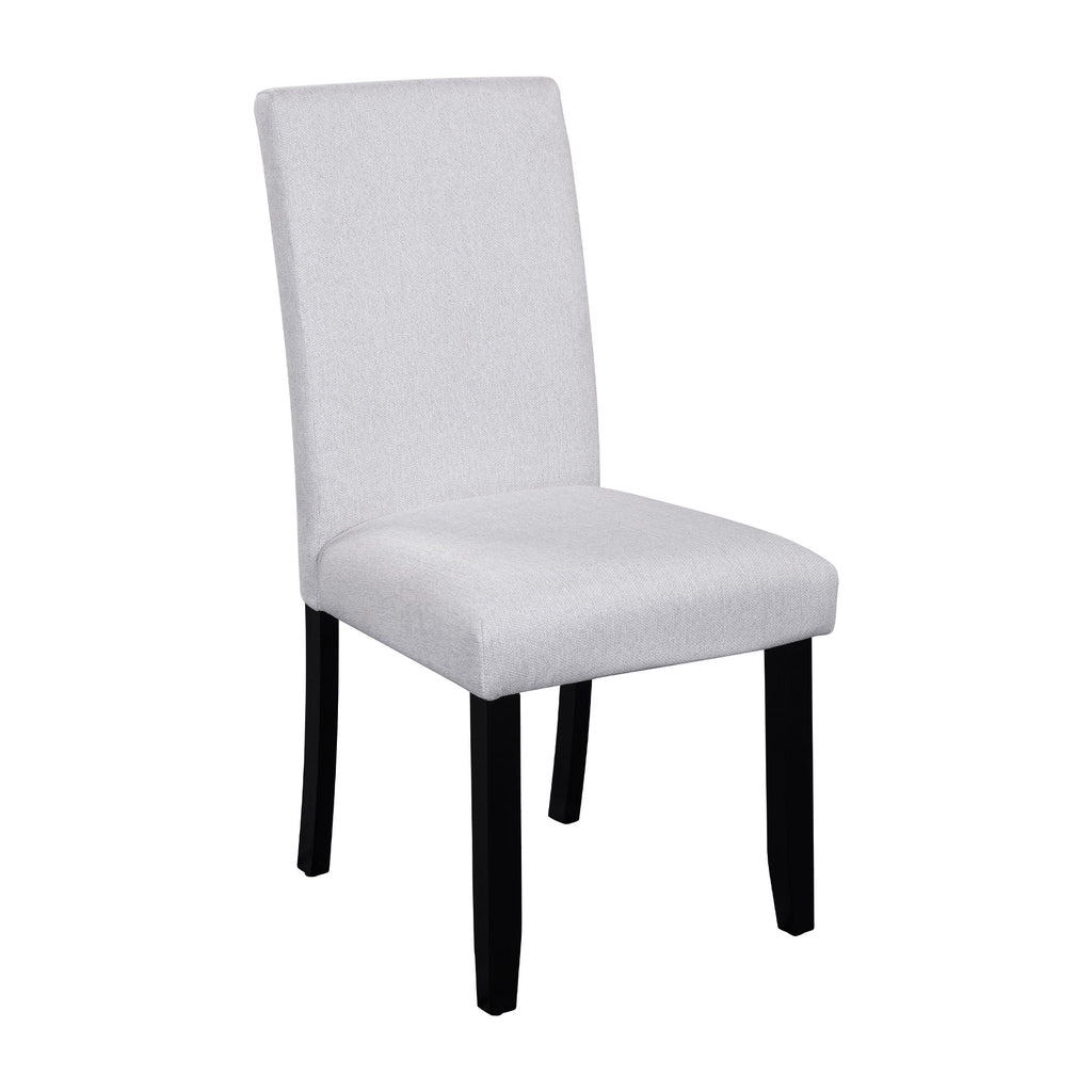 5 Piece Round Dining Table Set, Modern Dining Table And 4 Upholstered Chairs For Dining Room