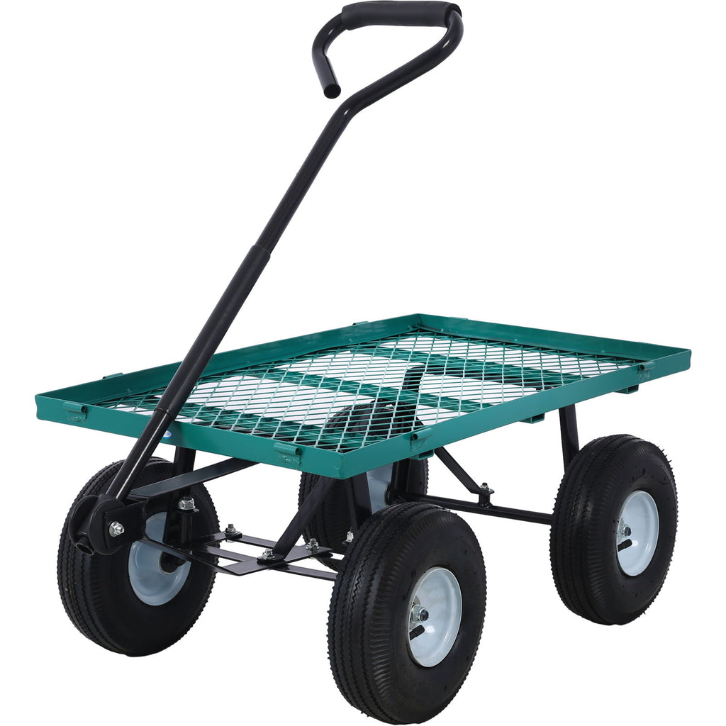 Heavy Duty Steel Garden Cart With Sides