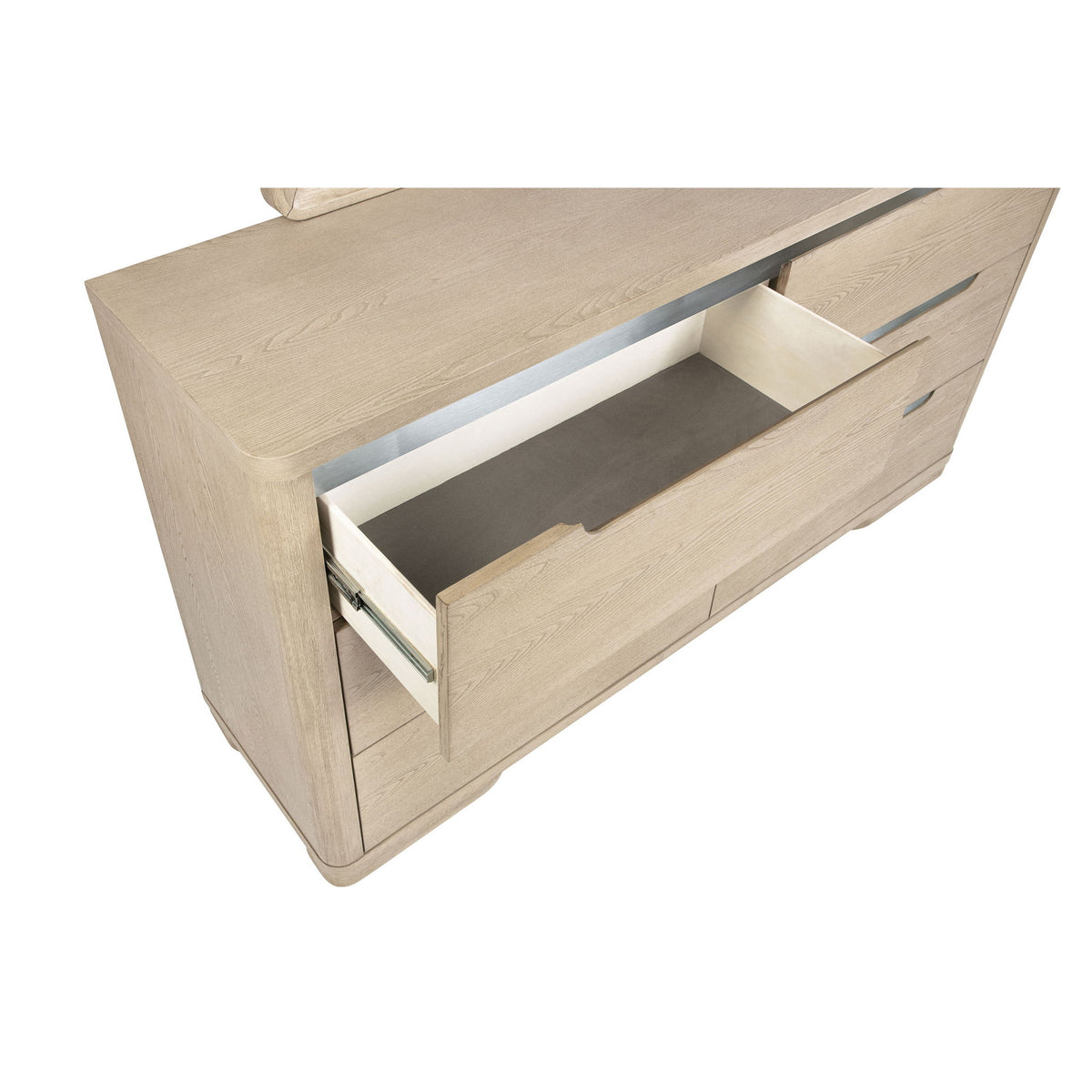 Mirador - 6 Drawer Dresser And Mirror Set - Light Oak