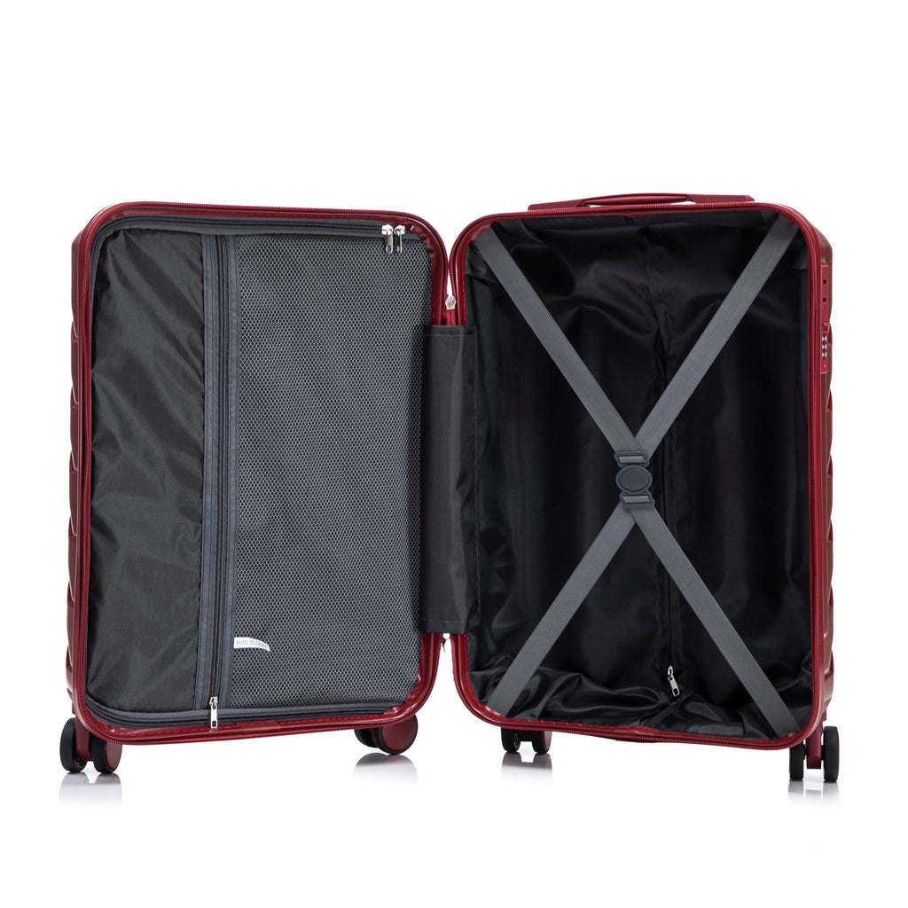 Hard Shell Travel Luggage With Scratch Resistant Surface