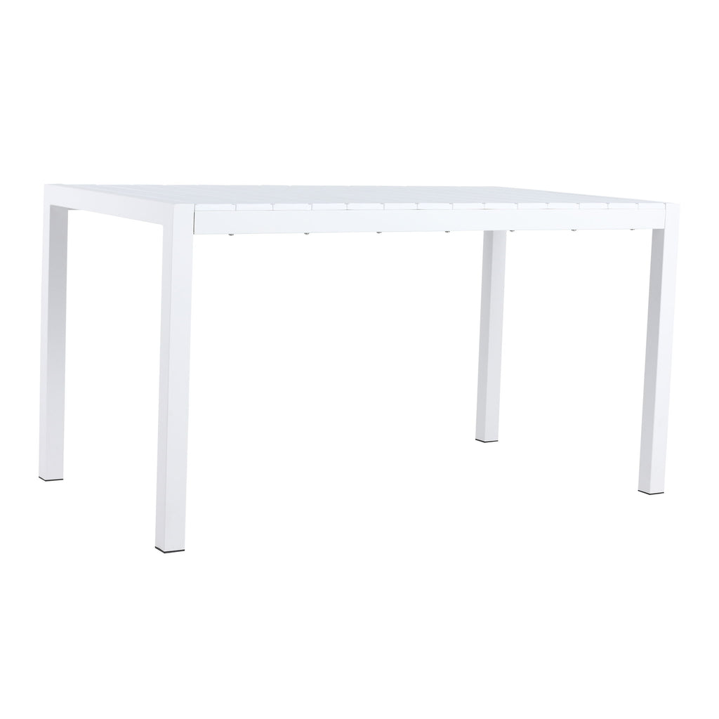 Modern Long Table, UV Resistant And Rust Proof - Snow White