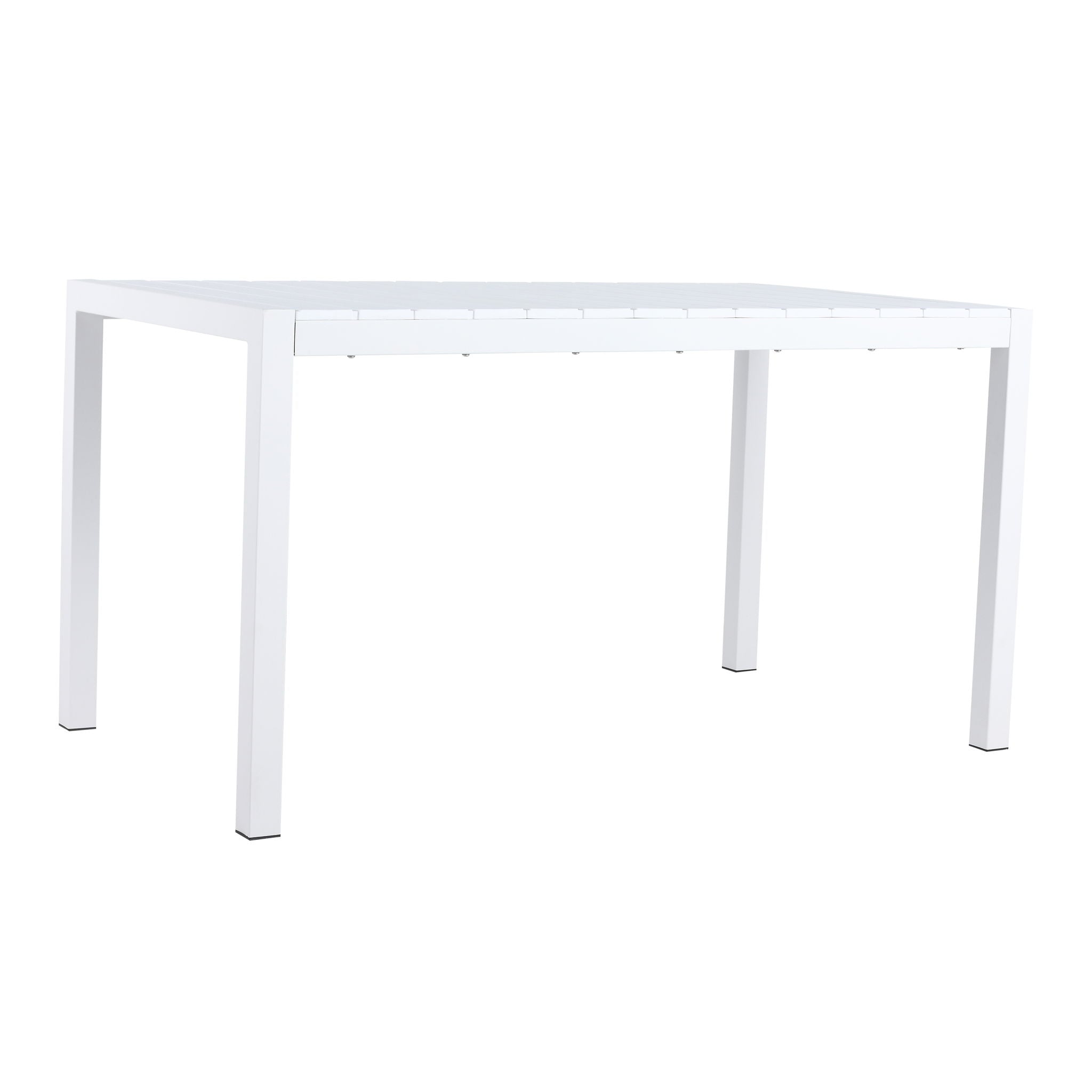 Modern Long Table, UV Resistant And Rust Proof - Snow White