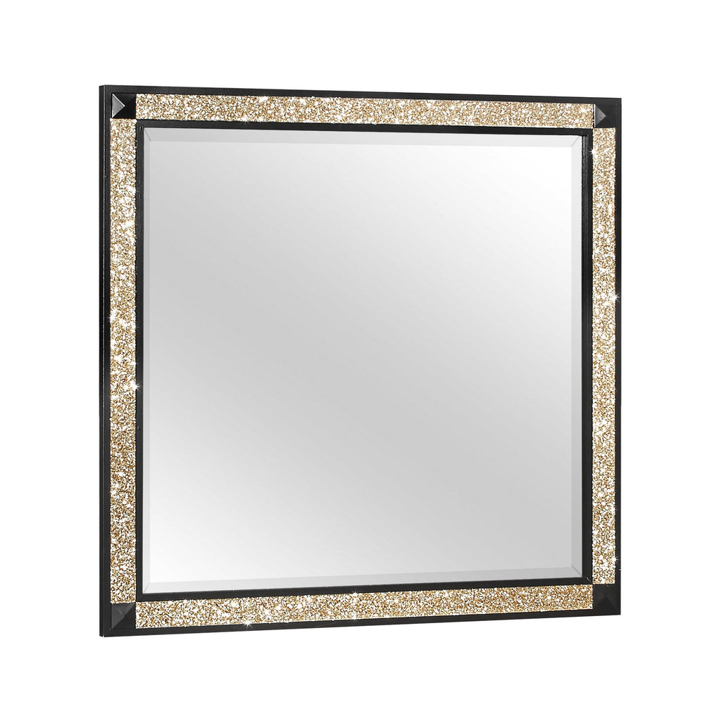 Lively - Bedroom Set With Glitter Detail And Padded Headboard