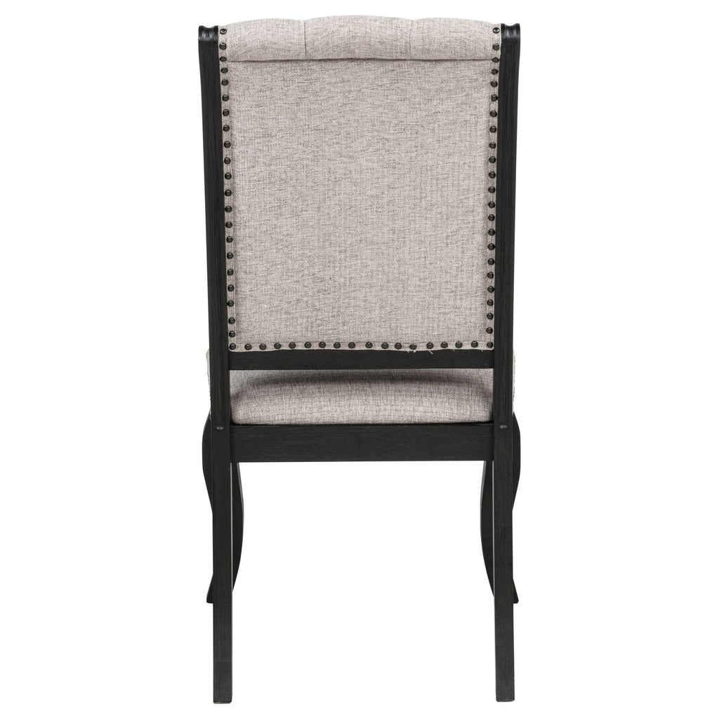 Kinzler - Side Chairs (Set of 2) - Tan / Black