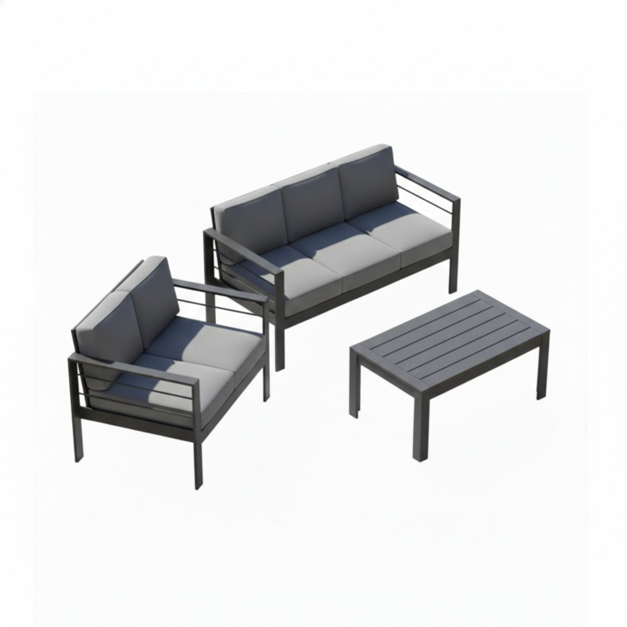 Outdoor Patio Set All-Weather With Thick Cushions