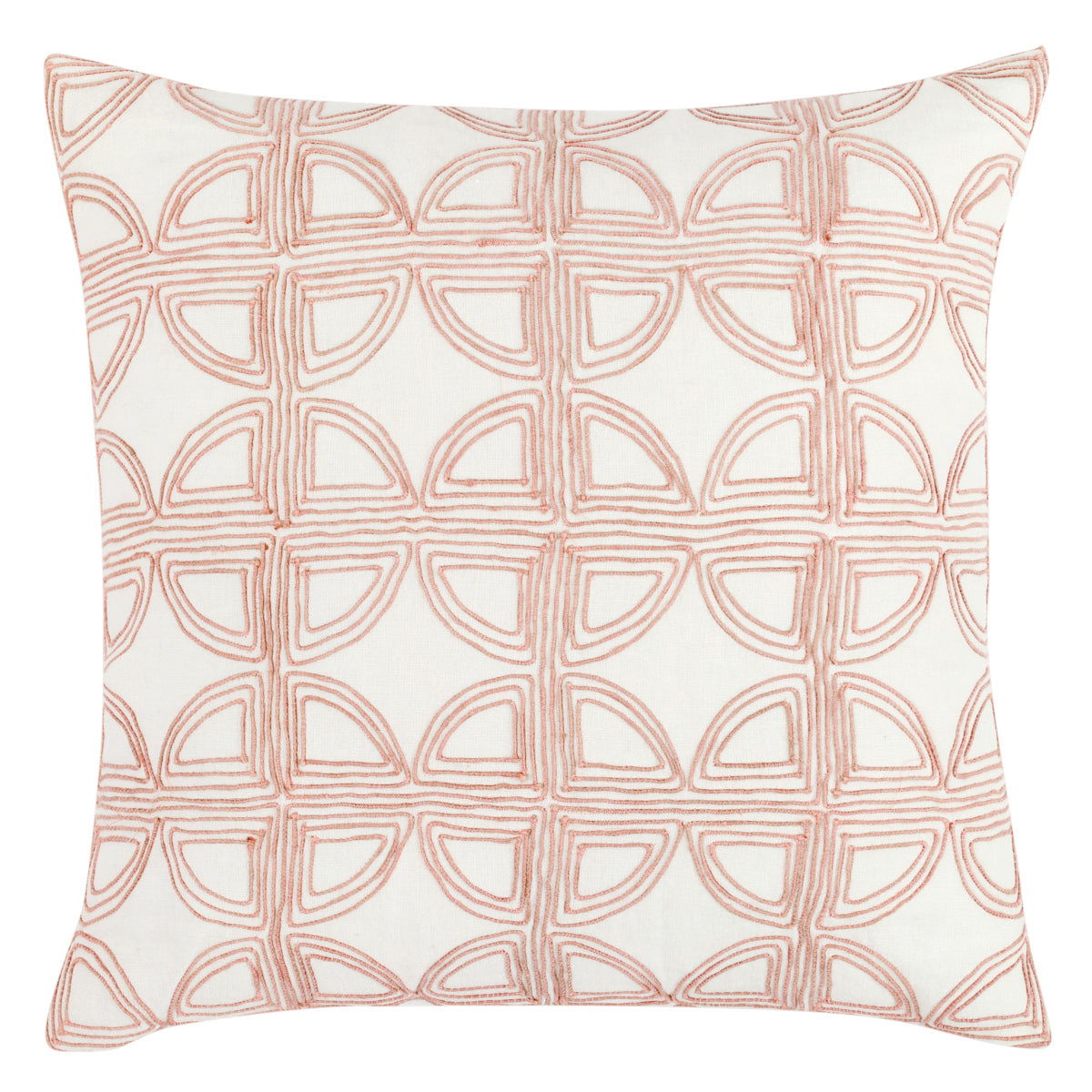 Elea - 22" x 22" Pillow - Ivory / Blush