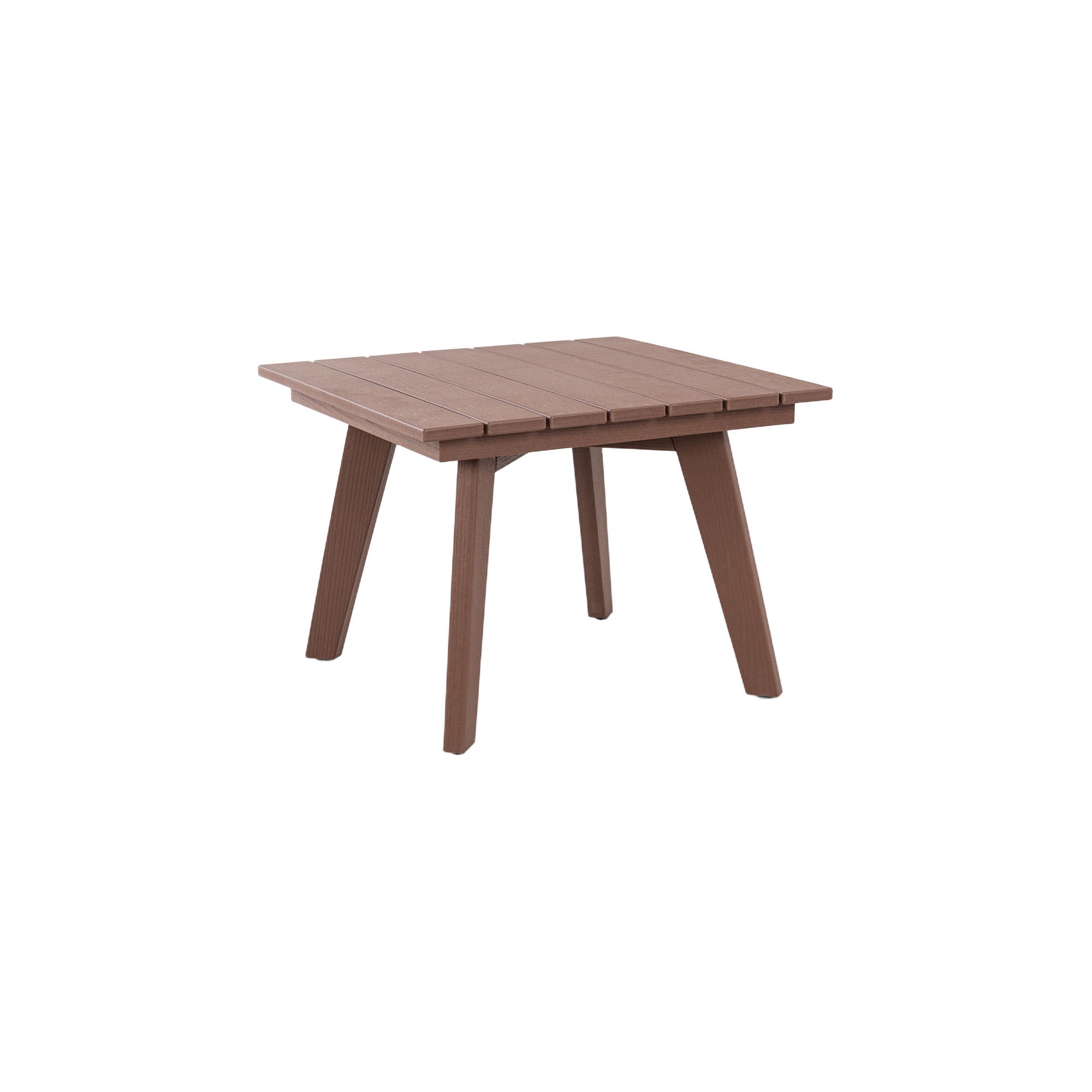 Outdoor Side Table, Wide Tabletop For Patio - Brown