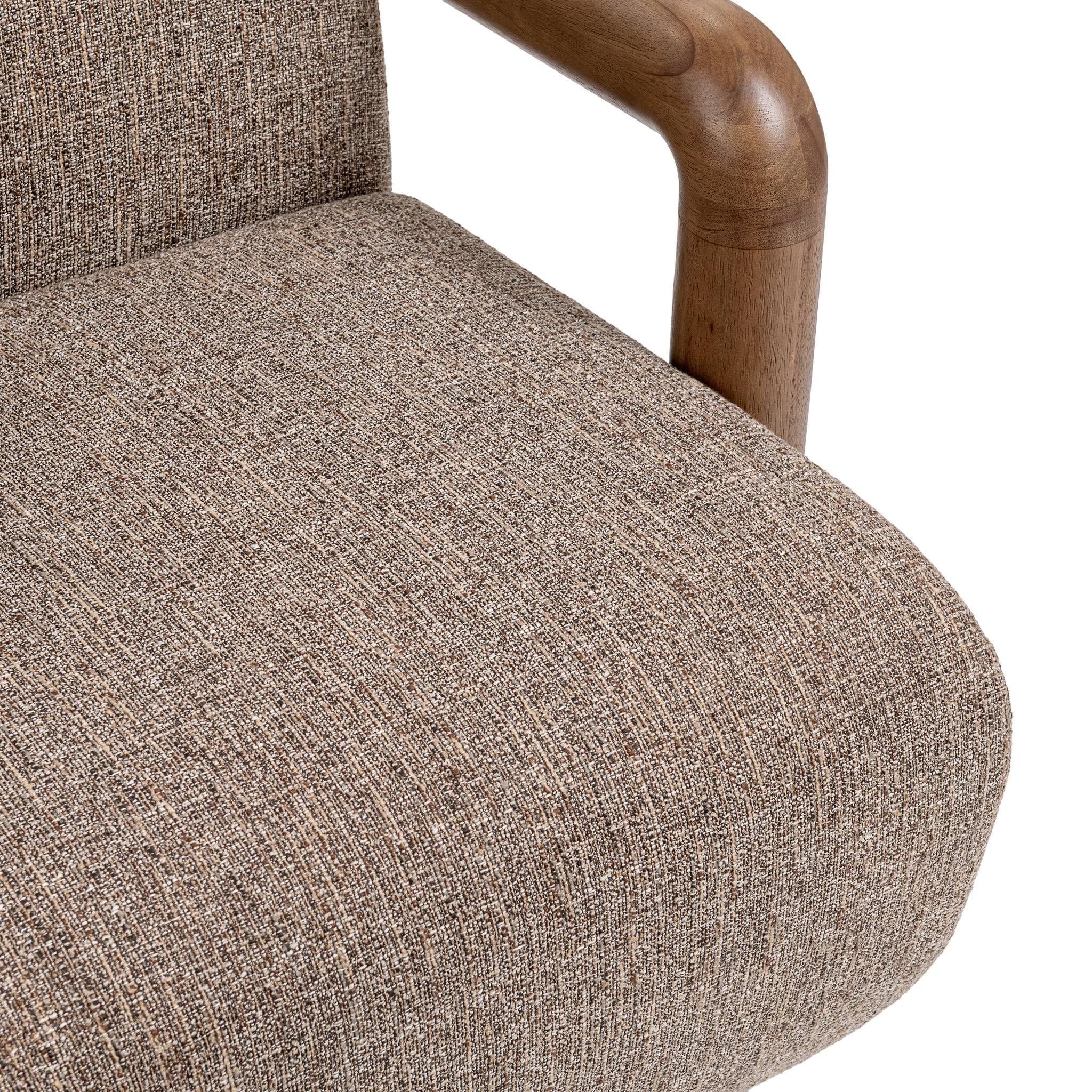 Welson - Swivel Accent Chair - Warm Mocha