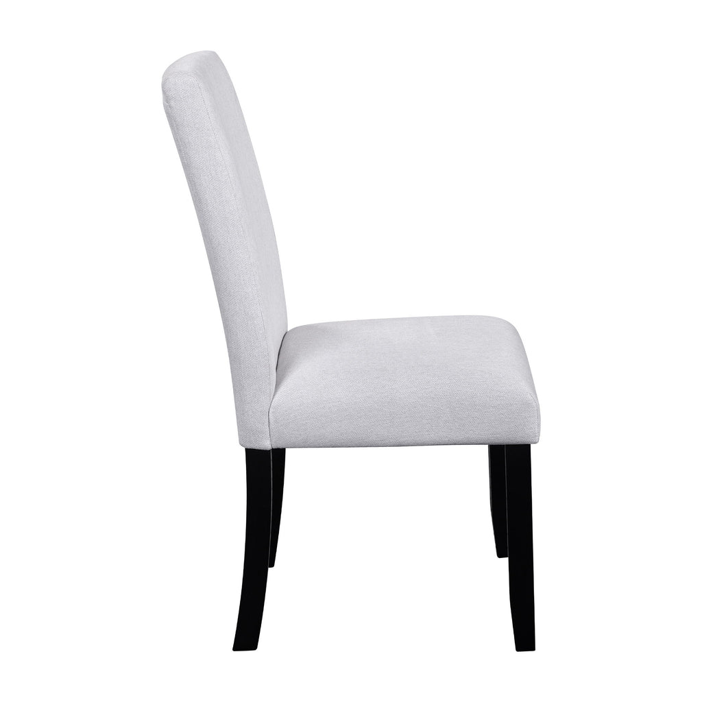 5 Piece Round Dining Table Set, Modern Dining Table And 4 Upholstered Chairs For Dining Room