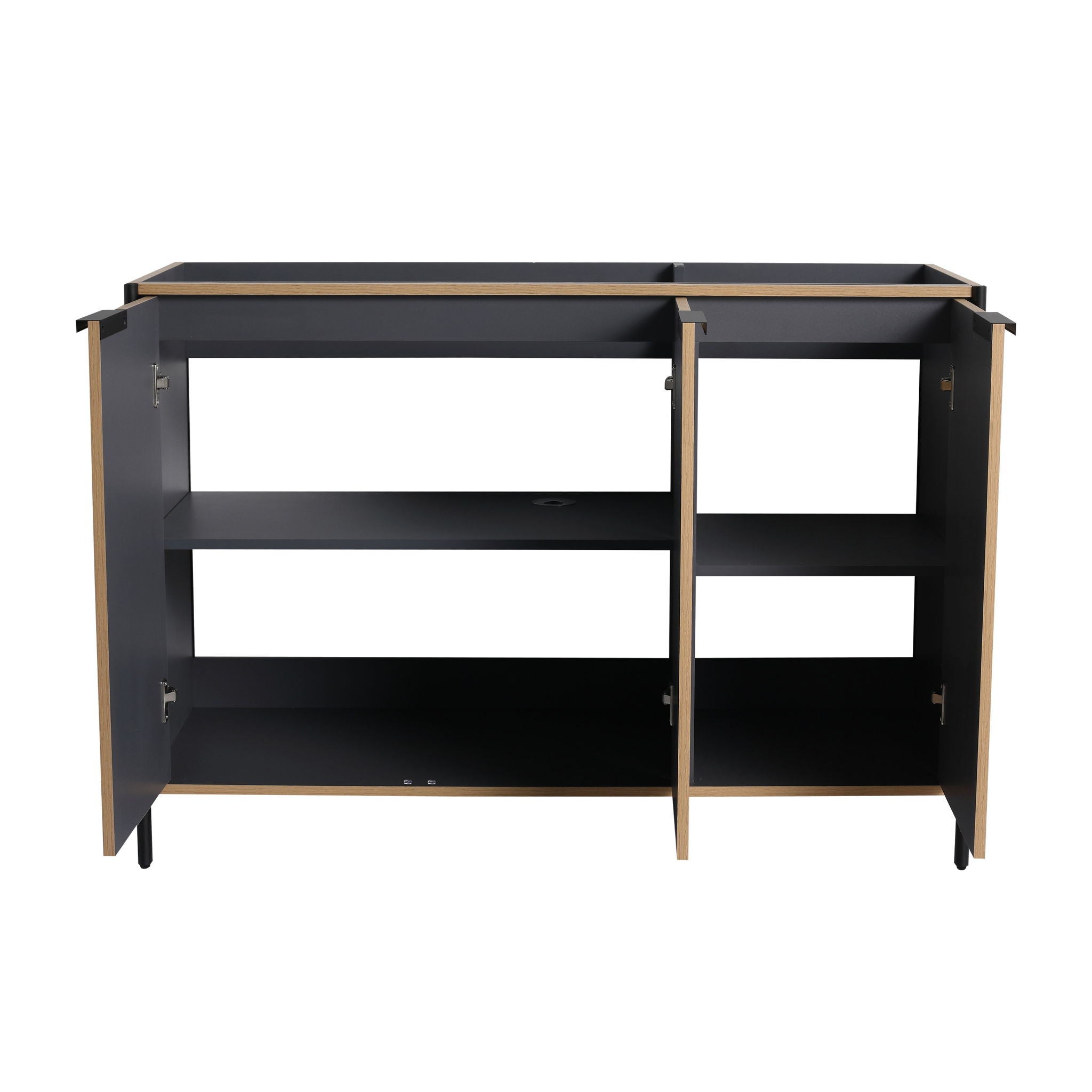 Contemporary Freestanding Bathroom Vanity With Adjustable Shelves