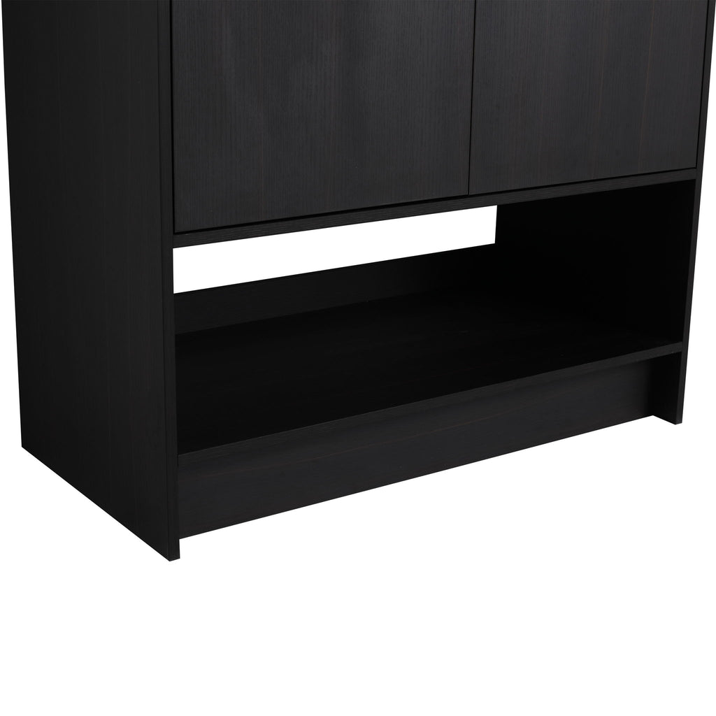 Modern Freestanding Bathroom Vanity With 2 Doors