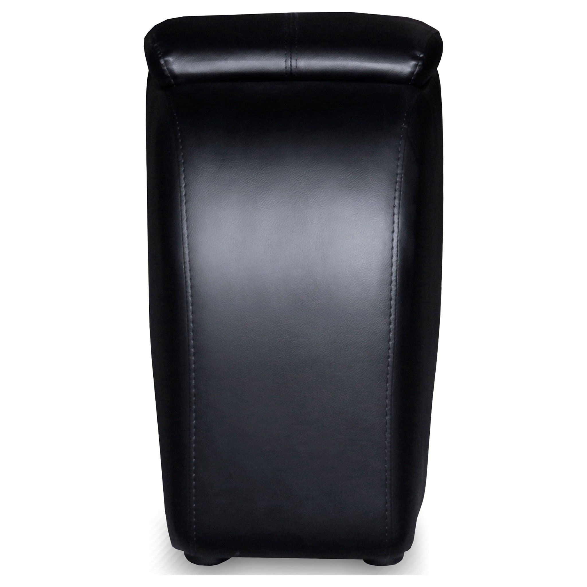 9 Piece Home Theater Seating Set With Recliners And Wedge Consoles - Black