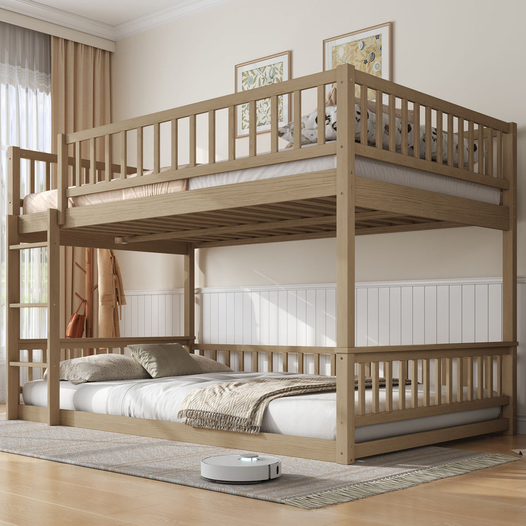 Bunk Bed With Ladder And Guardrails