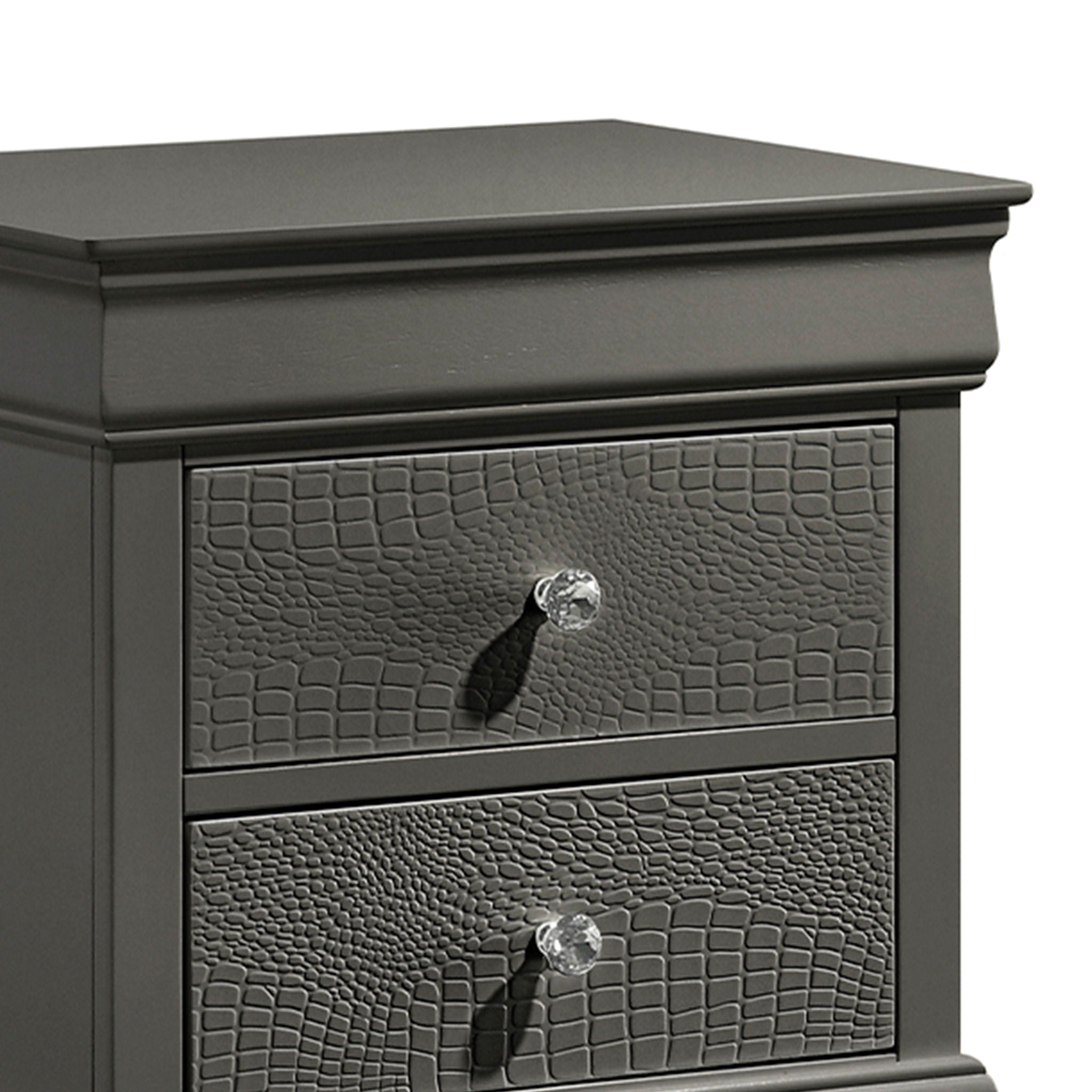 Blaze - 2 Drawer Modern Nightstand
