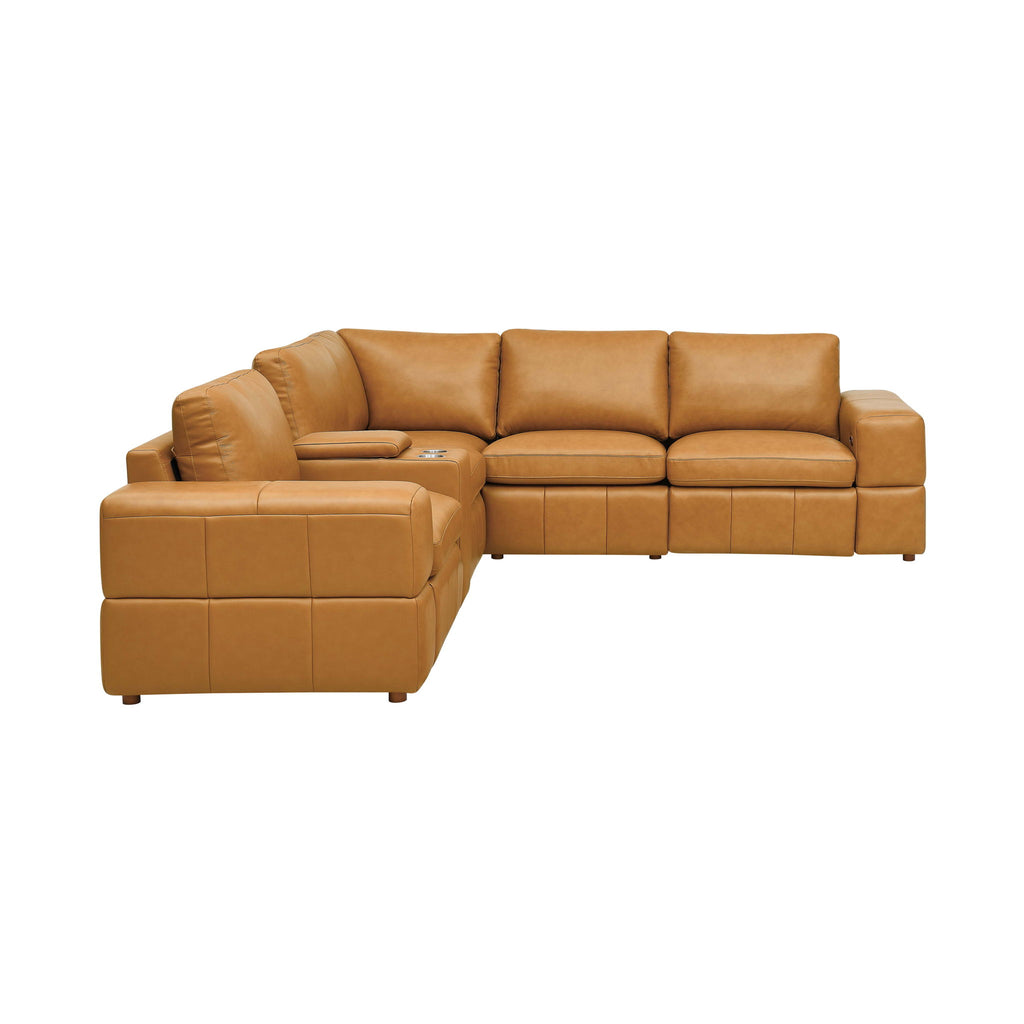 Upholstered Large Arms Sectional With Recliner Seats