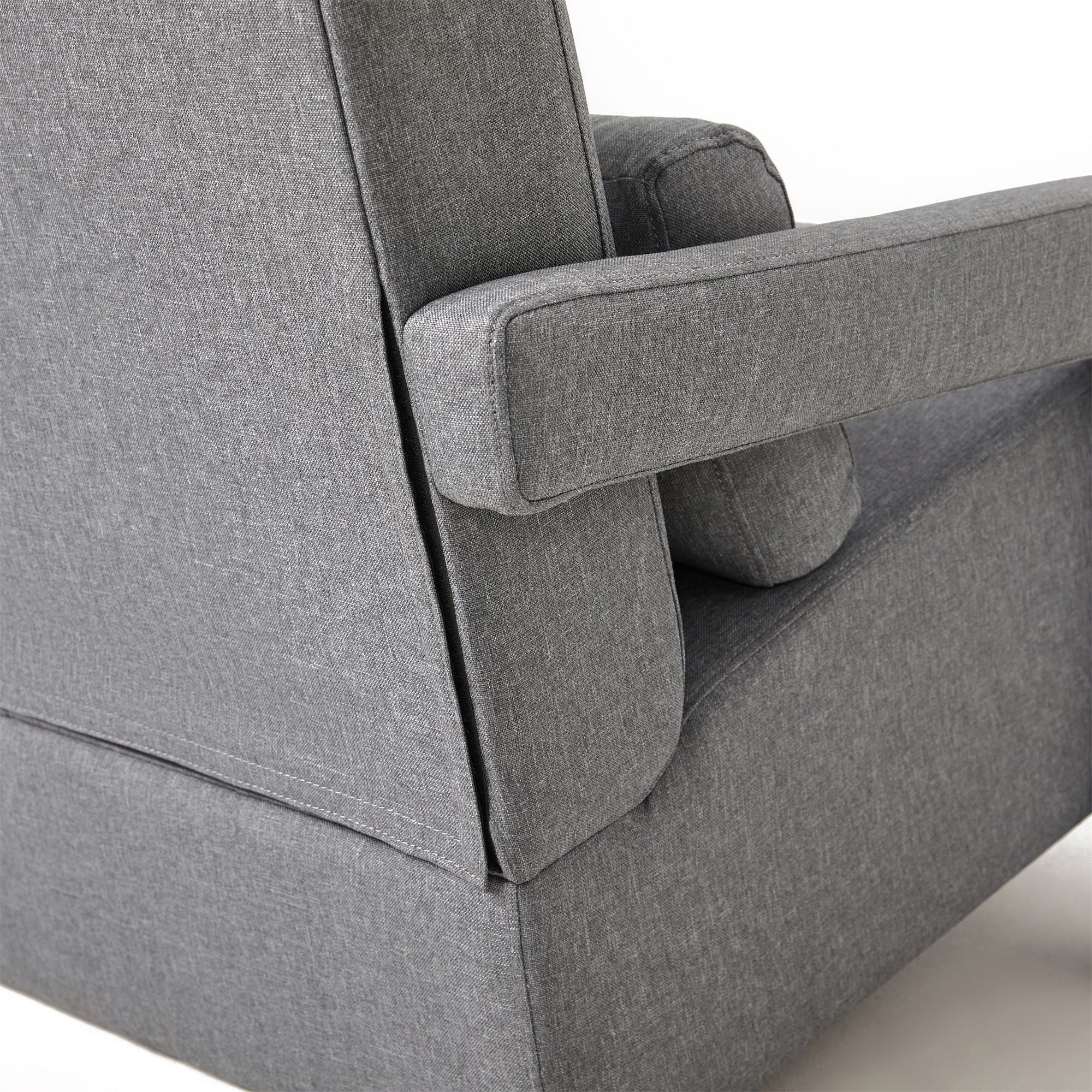 Modern Upholstered Accent Chair, Comfortable Fabric With A Pillow For Living Room