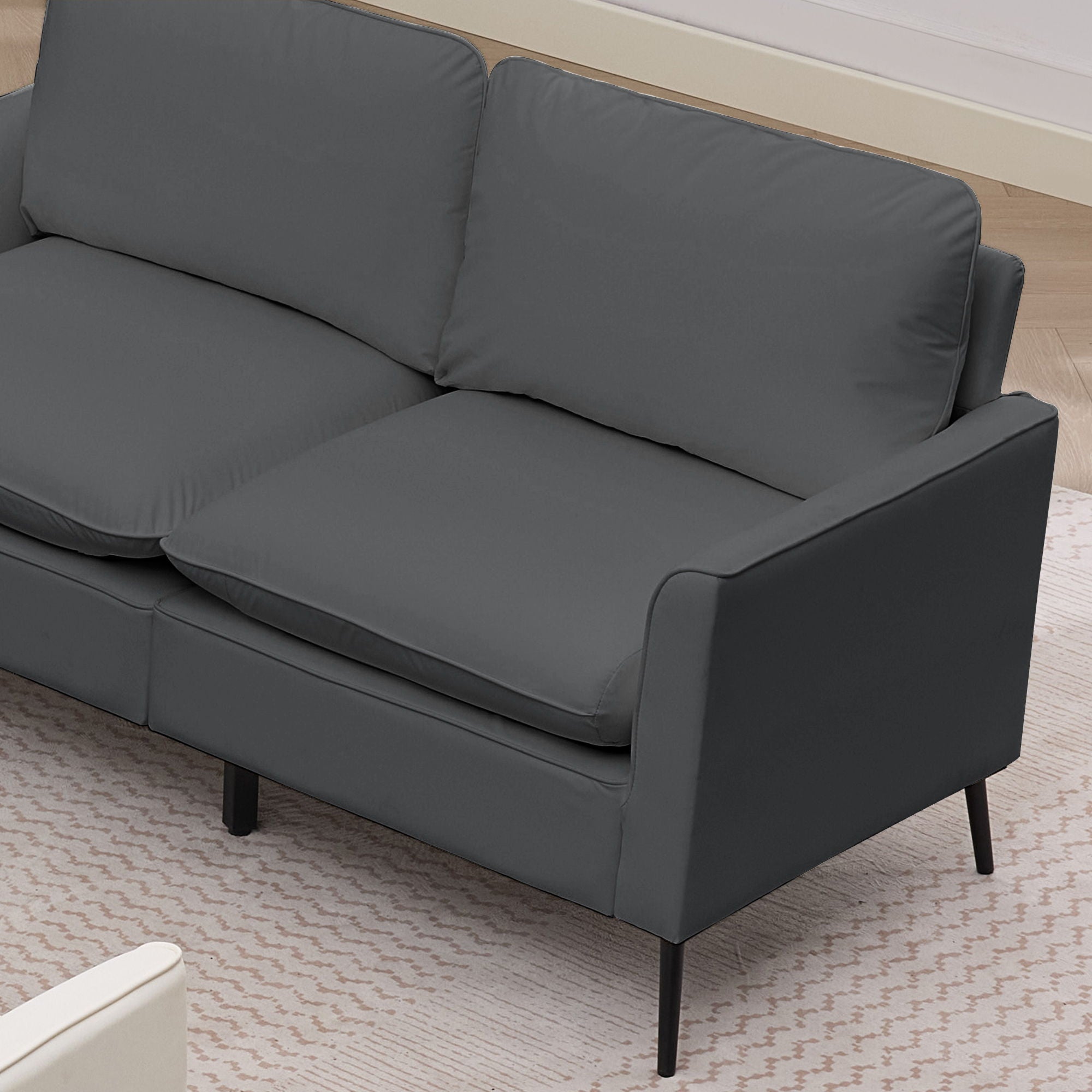 Upholstered Loveseat, For Living Room