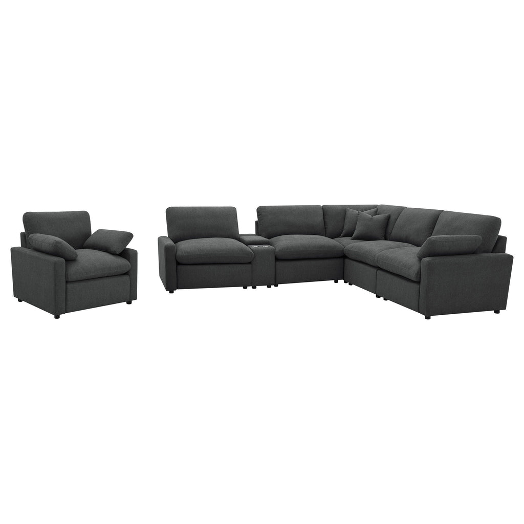 Hollander - 6 Piece Modular Power Reclining Sectional Sofa