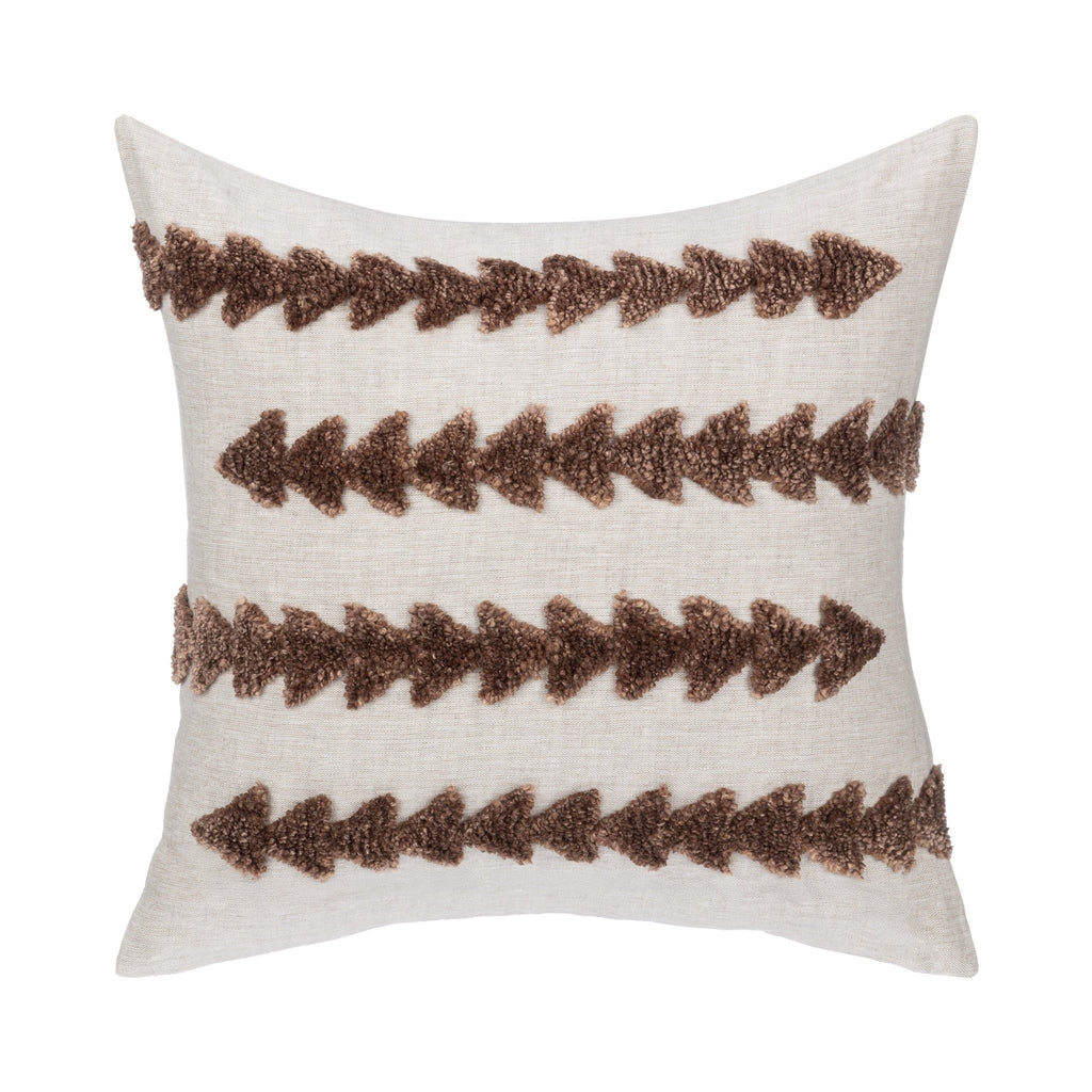 Essay - 22" x 22"Pillow - Frothed Brown