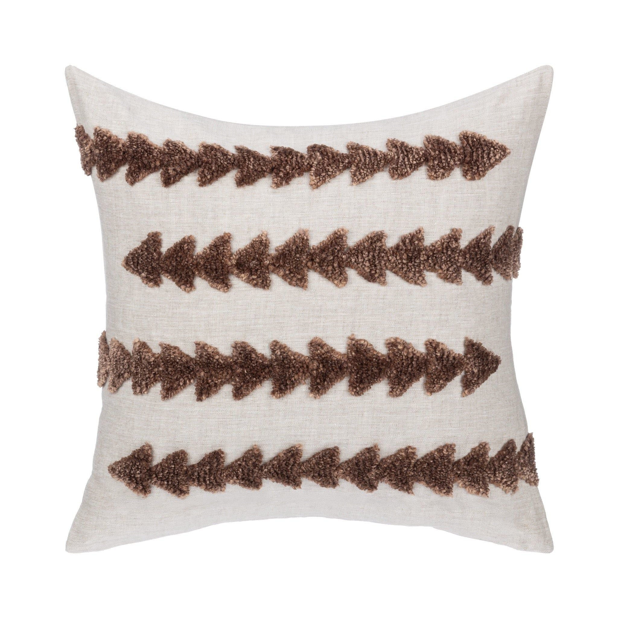 Essay - 22" x 22"Pillow - Frothed Brown