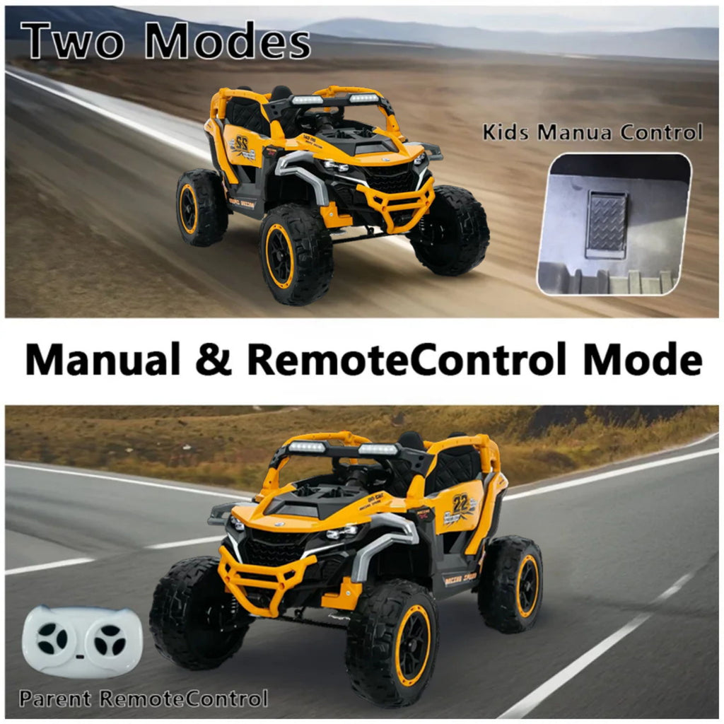 Ride On Kids Electric Truck With Remote Control, Front & Rear Suspension