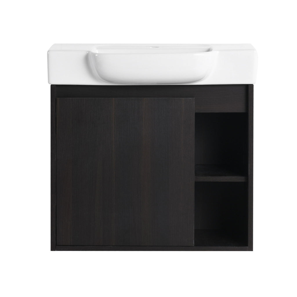 Wall Mounted Bathroom Vanity With Sink, Soft Close Door