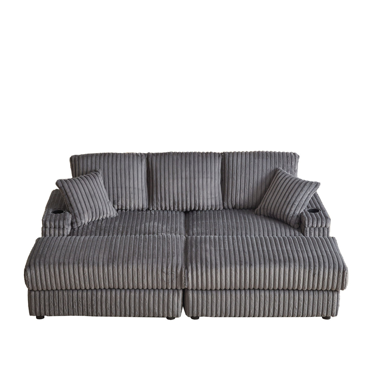 3 Seater Sofa With 2 Ottomans For Living Room
