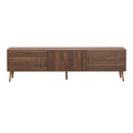 TV Stand With 2 Drawers, Media Console Table For TVs Up To 80'' For Living Room - Walnut