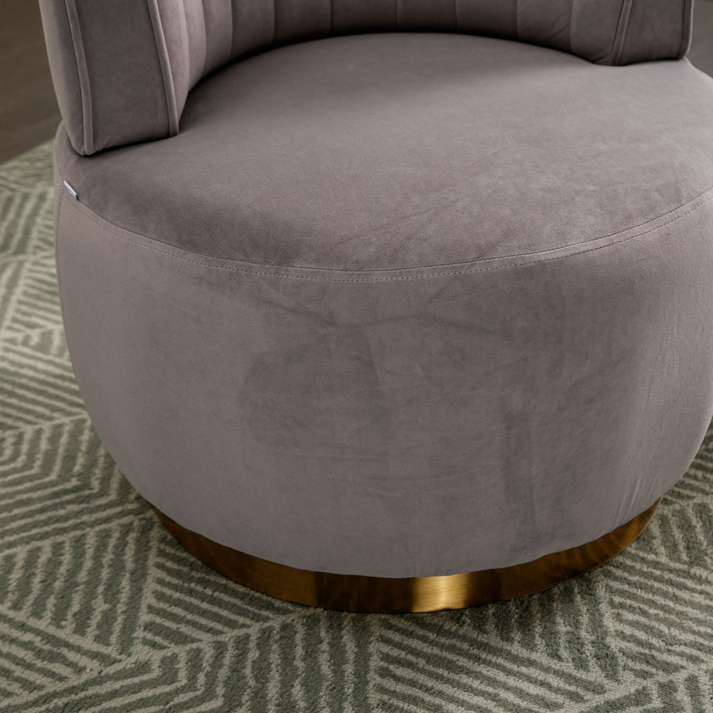 360 Degree Swivel Cuddle Barrel Accent Sofa Chair