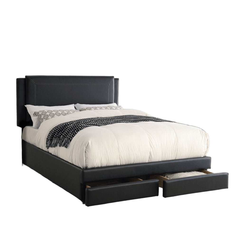Modern Bed With Storage Drawers