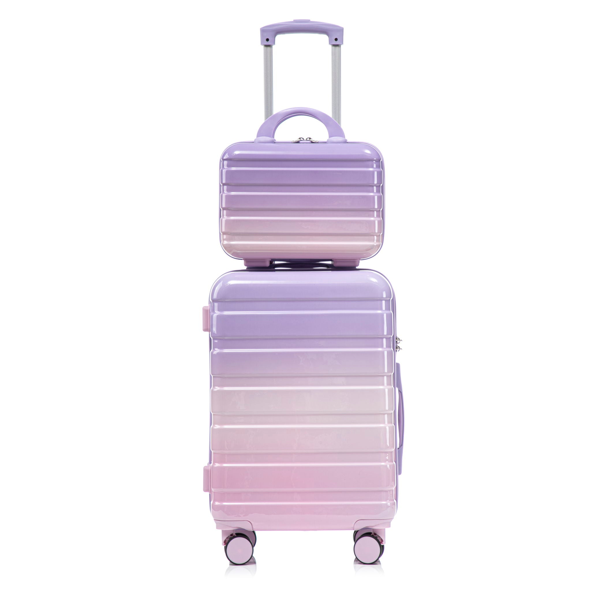 Luggage Set 14" / 20" With Combination Lock And Cosmetic Case